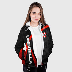 Куртка с капюшоном женская Umbrella - камуфляж, цвет: 3D-белый — фото 2