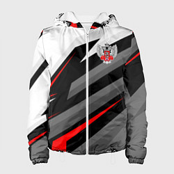 Куртка с капюшоном женская Федерация бокса - спортивный, цвет: 3D-белый