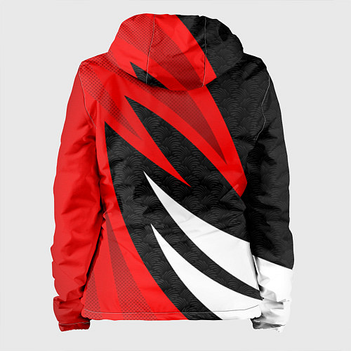 Женская куртка Митсубиси - красный спорт / 3D-Белый – фото 2