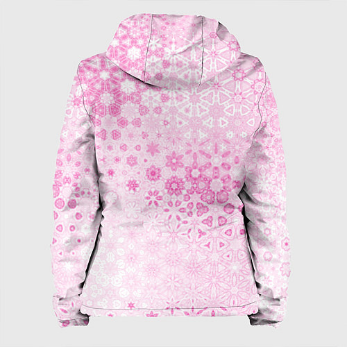 Женская куртка Розовая метаморфоза / 3D-Белый – фото 2