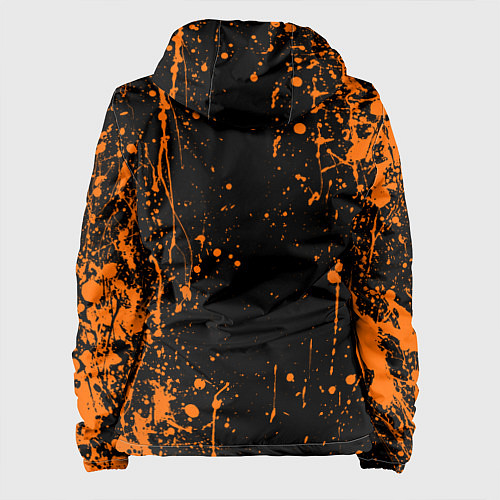 Женская куртка Халф лайф - подтеки / 3D-Черный – фото 2