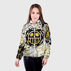 Куртка с капюшоном женская Пираты сердца - Ван Пис, цвет: 3D-белый — фото 2