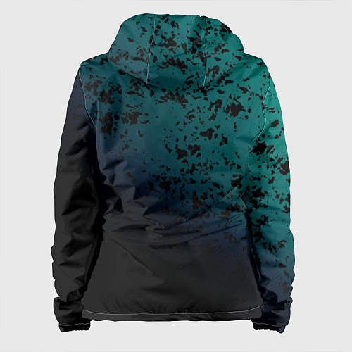 Женская куртка Абстрактный пятнистый с затемнением / 3D-Черный – фото 2