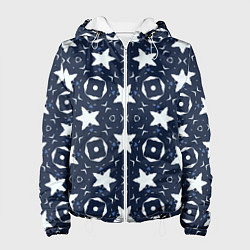 Женская куртка Звезды, квадраты, сердечки