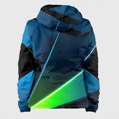 Женская куртка Neon colored geometric / 3D-Белый – фото 2