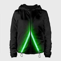 Куртка с капюшоном женская Color neon green, цвет: 3D-черный