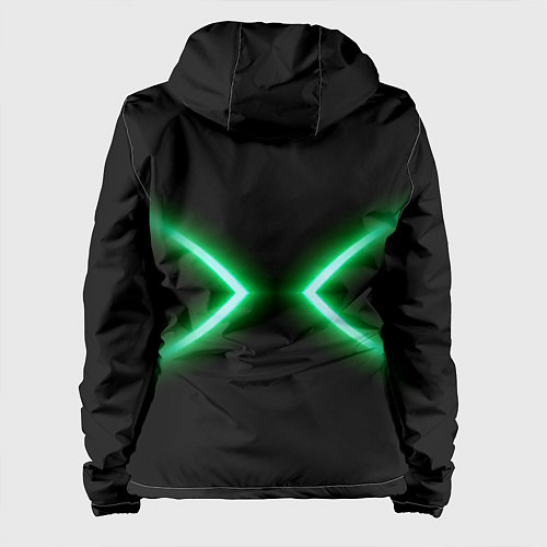 Женская куртка Neon green lines / 3D-Белый – фото 2