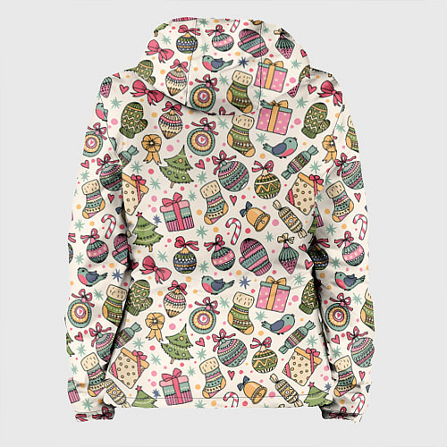 Женская куртка Новогодний паттерн / 3D-Белый – фото 2