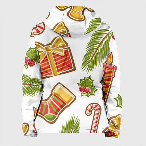 Женская куртка Рождественский вайб / 3D-Белый – фото 2