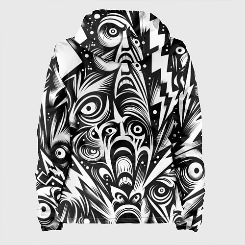 Женская куртка Lightnings and faces - ai art fantasy / 3D-Белый – фото 2