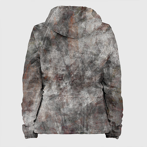 Женская куртка Абстракция - gray stone / 3D-Белый – фото 2