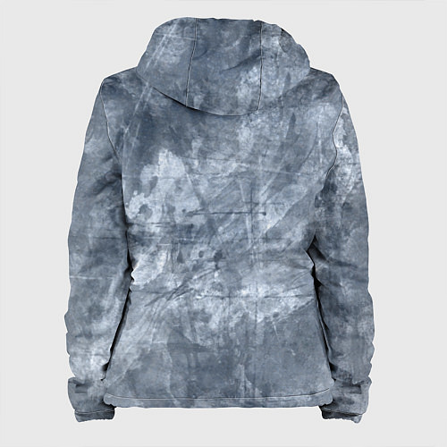 Женская куртка Абстракция - gray-blue / 3D-Белый – фото 2