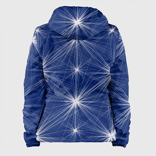 Женская куртка Звезды на синем фоне / 3D-Белый – фото 2