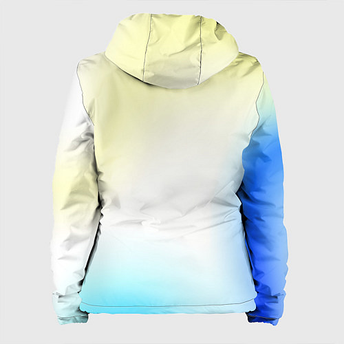 Женская куртка Color yellow blue white / 3D-Белый – фото 2