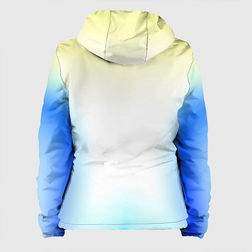 Женская куртка Color yellow blue white / 3D-Белый – фото 2