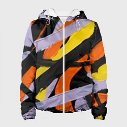 Женская куртка Полоски краски абстракция