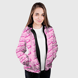 Куртка с капюшоном женская Barbie Pattern, цвет: 3D-черный — фото 2