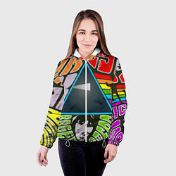Куртка с капюшоном женская Pink Floyd, цвет: 3D-белый — фото 2