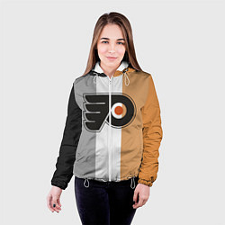Куртка с капюшоном женская Philadelphia Flyers, цвет: 3D-белый — фото 2