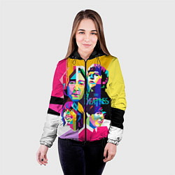 Куртка с капюшоном женская The Beatles: Poly-art, цвет: 3D-черный — фото 2