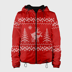 Женская куртка Олени под елками