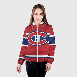 Куртка с капюшоном женская Montreal Canadiens, цвет: 3D-белый — фото 2