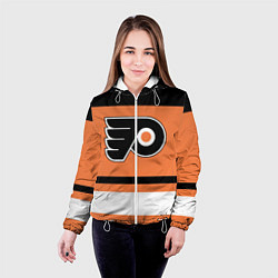 Куртка с капюшоном женская Philadelphia Flyers, цвет: 3D-белый — фото 2