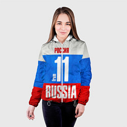 Куртка с капюшоном женская Russia: from 11, цвет: 3D-белый — фото 2