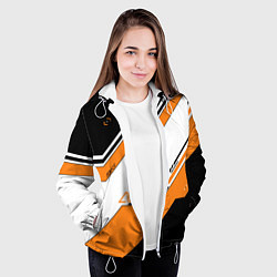 Куртка с капюшоном женская CS:GO Asiimov, цвет: 3D-белый — фото 2