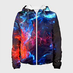 Куртка с капюшоном женская Космос, цвет: 3D-белый