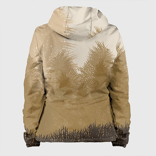 Женская куртка Олень на охоте / 3D-Белый – фото 2