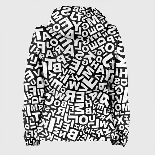 Женская куртка Английский алфавит / 3D-Белый – фото 2