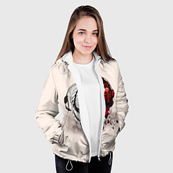 Куртка с капюшоном женская Pirate Station: Pink Side, цвет: 3D-белый — фото 2