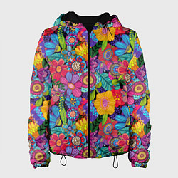 Женская куртка Яркие цветы