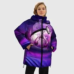 Куртка зимняя женская Pokeball: Violet, цвет: 3D-черный — фото 2