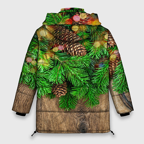 Женская зимняя куртка Елка / 3D-Черный – фото 2