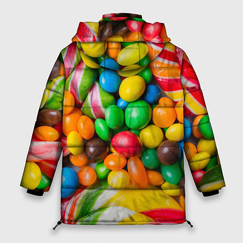Женская зимняя куртка Сладкие конфетки / 3D-Черный – фото 2