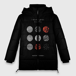 Куртка зимняя женская Twenty one pilots: Blurrveace, цвет: 3D-черный