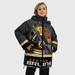 Куртка зимняя женская Boston Bruins, цвет: 3D-черный — фото 2