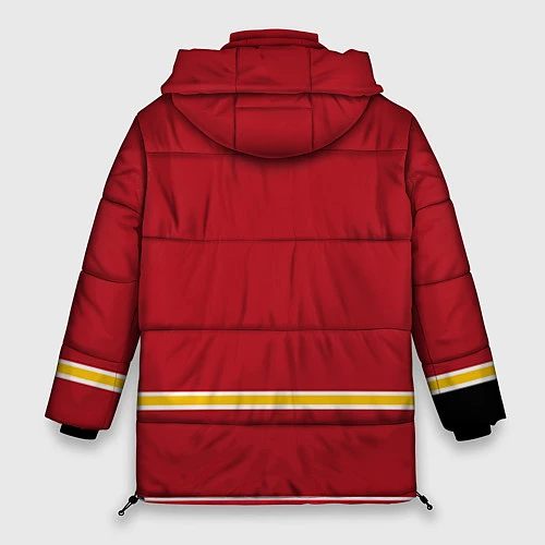 Женская зимняя куртка Calgary Flames / 3D-Черный – фото 2