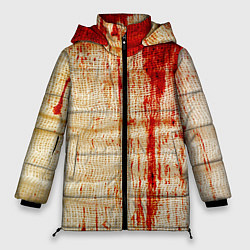 Куртка зимняя женская Бинты 2, цвет: 3D-красный