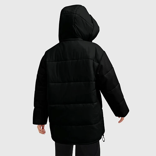 Женская зимняя куртка Череп / 3D-Светло-серый – фото 4