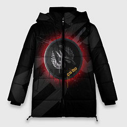 Куртка зимняя женская Cs:go - Guardian pin graffiti, цвет: 3D-черный