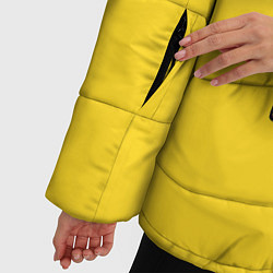 Куртка зимняя женская Гомер-болельщик, цвет: 3D-черный — фото 2