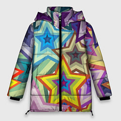 Куртка зимняя женская Звездопад, цвет: 3D-черный