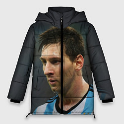 Куртка зимняя женская Leo Messi, цвет: 3D-черный