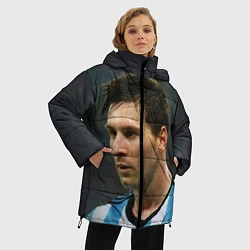 Куртка зимняя женская Leo Messi, цвет: 3D-черный — фото 2