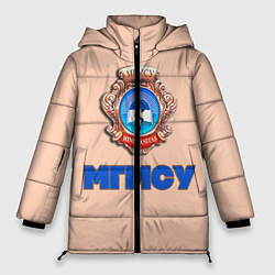 Куртка зимняя женская МГМСУ, цвет: 3D-черный