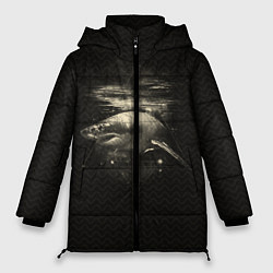 Куртка зимняя женская Cosmic Shark, цвет: 3D-черный