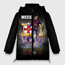 Куртка зимняя женская Messi FCB, цвет: 3D-красный